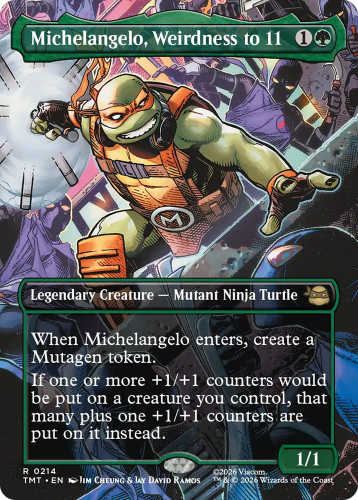 Michelangelo, Weirdness to 11 (Borderless) [Teenage Mutant Ninja Turtles]