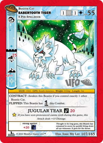 Sabertooth Tiger [Cryptid Nation: UFO First Edition Spoiler Pack]