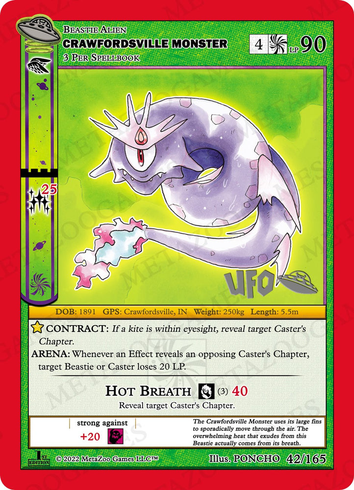 Crawfordsville Monster [Cryptid Nation: UFO First Edition Spoiler Pack]