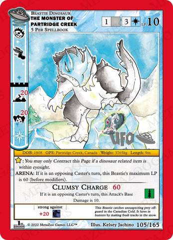 The Monster of Partridge Creek [Cryptid Nation: UFO First Edition Spoiler Pack]