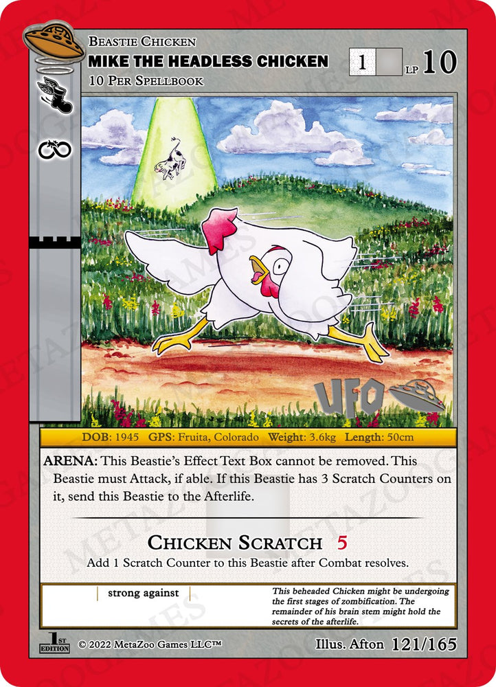 Mike the Headless Chicken [Cryptid Nation: UFO First Edition Spoiler Pack]