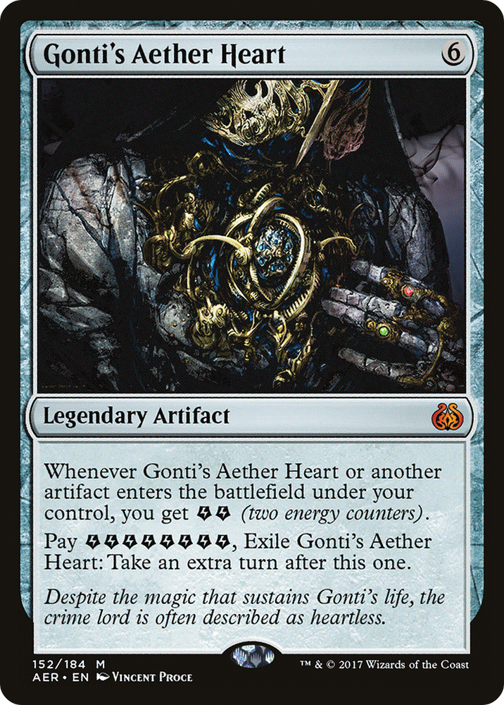 Gonti's Aether Heart (Ripple Foil) [Modern Horizons 3 Commander]