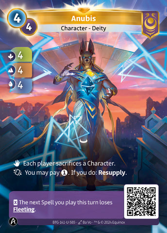 Anubis (BTG-141-U-585) (PHYSICAL) (KS ALT ART) (UNIQUE) (FOIL)