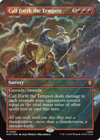 Call Forth the Tempest (Borderless) (Surge Foil) [The Hobbit: Eternal-Legal]