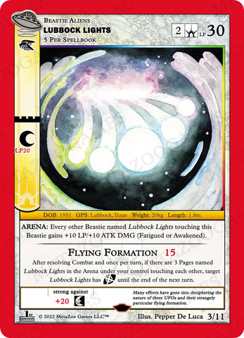 Lubbock Lights [Cryptid Nation: UFO First Edition Release Event Deck]