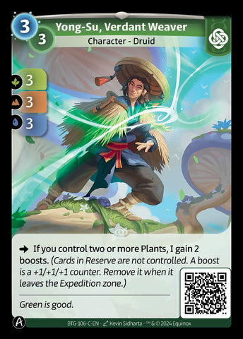 Yong-Su, Verdant Weaver (BTG-106-C) (DIGITAL)