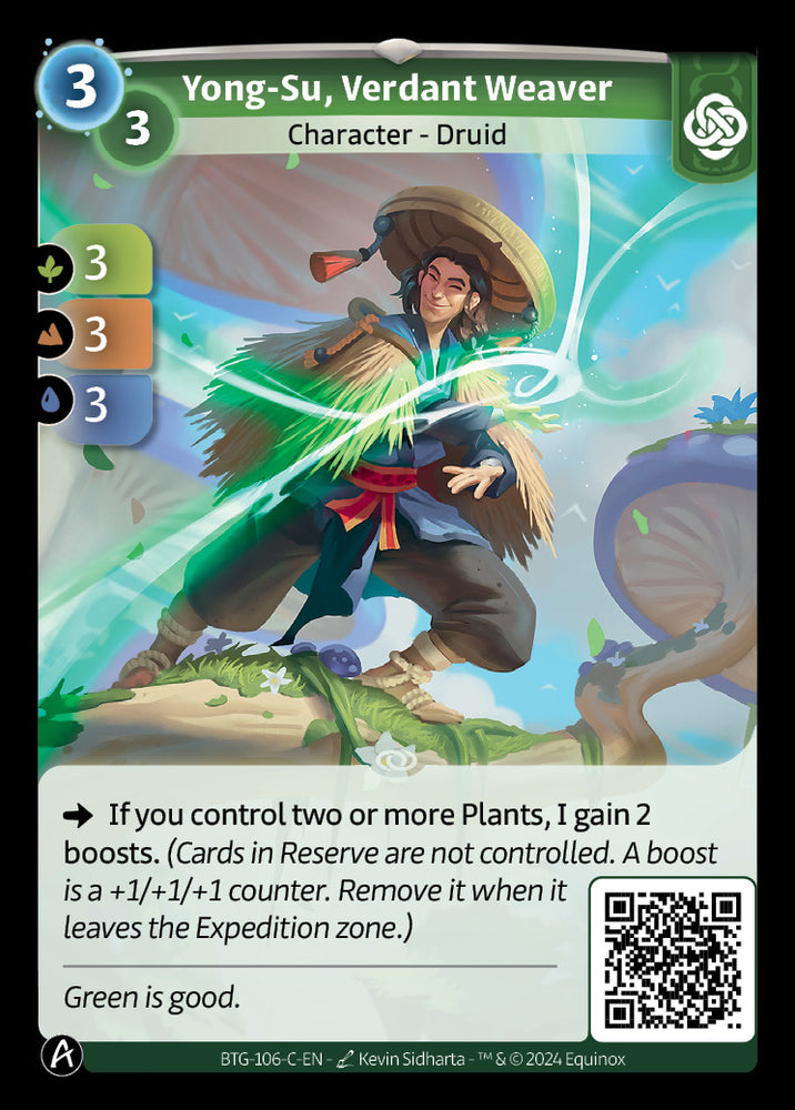 Yong-Su, Verdant Weaver (BTG-106-C) (PHYSICAL)