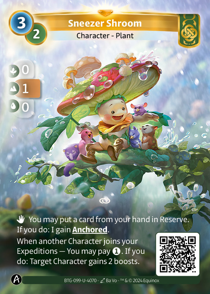 Sneezer Shroom (BTG-099-U-4070) (DIGITAL) (KS ALT ART) (UNIQUE) (FOIL)