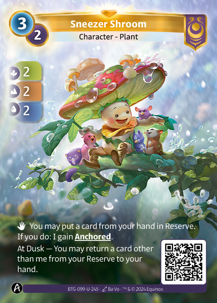 Sneezer Shroom (BTG-099-U-245) (DIGITAL) (KS ALT ART) (UNIQUE) (FOIL)