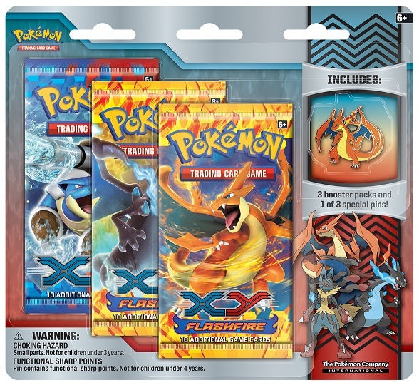 Mega Evolution Collector's Pin - 3-Pack Blister (Mega Charizard Y)