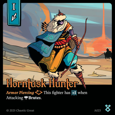 Horntusk Hunter (A023) [Auroxi Expansion, Marvorren Expansion]