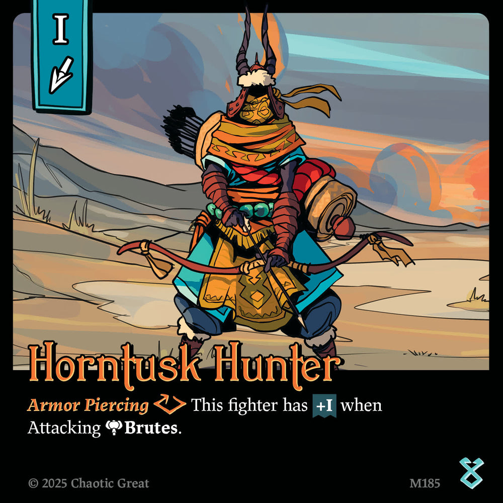Horntusk Hunter (M185) [Auroxi Expansion, Marvorren Expansion]