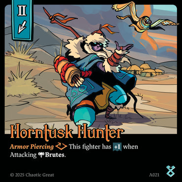 Horntusk Hunter (A021) [Auroxi Expansion, Marvorren Expansion]