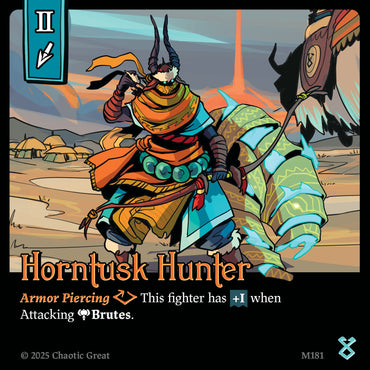 Horntusk Hunter (M181) [Auroxi Expansion, Marvorren Expansion]