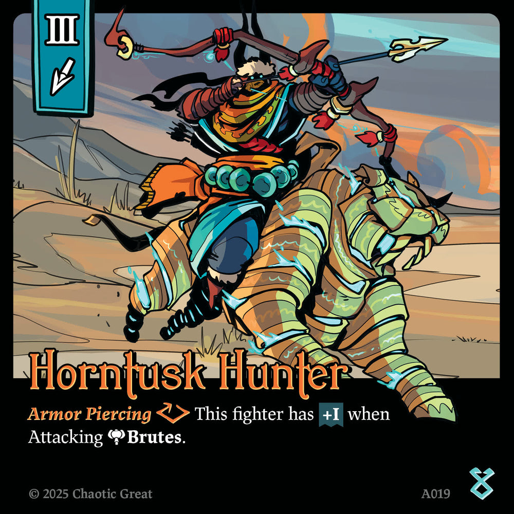 Horntusk Hunter (A019) [Auroxi Expansion, Marvorren Expansion]