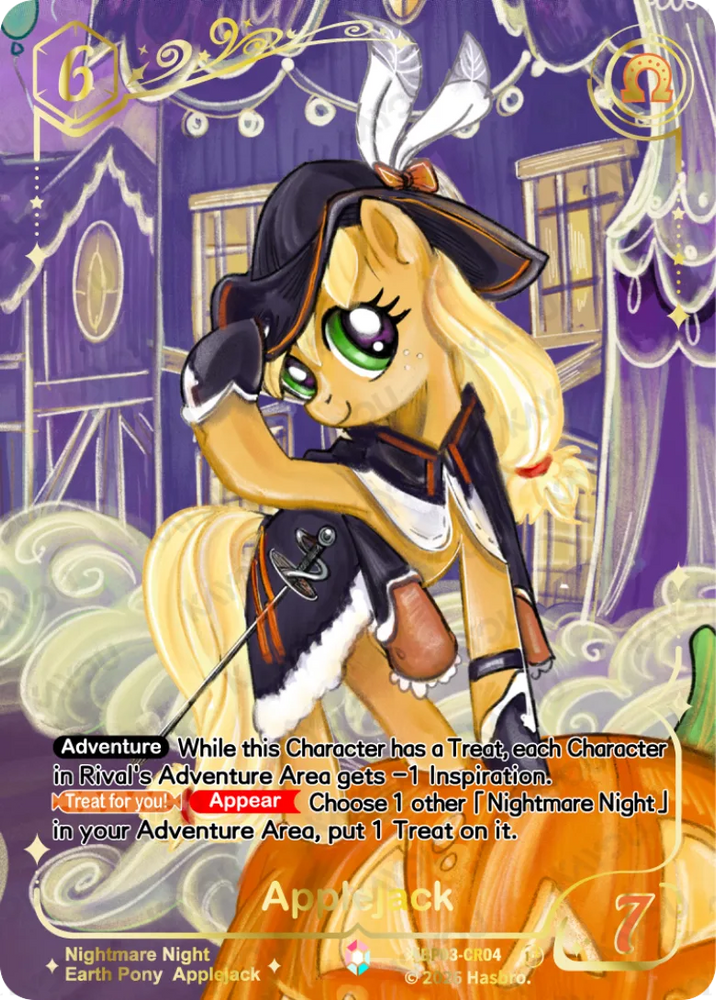 Applejack (※BP03-CR04P Alternate Art) [Nightmare Night]