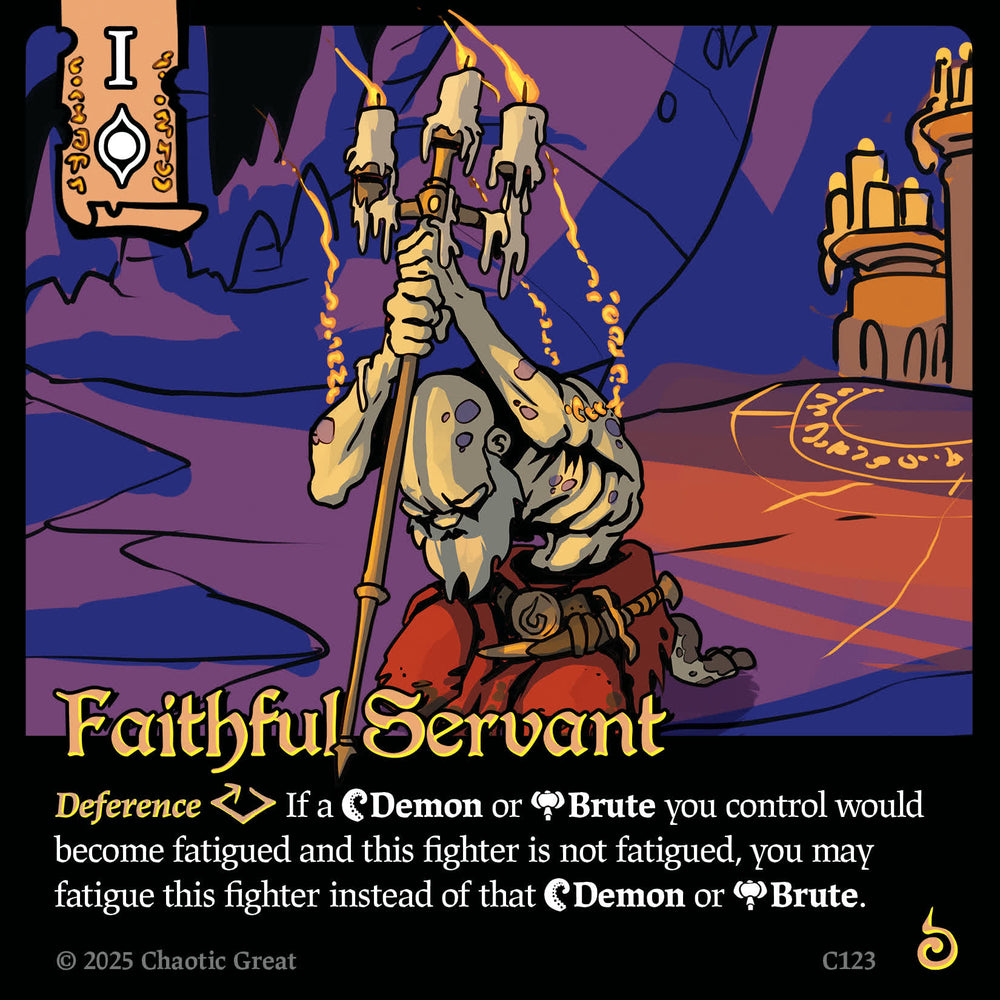 Faithful Servant (C123) [Base Set]