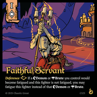 Faithful Servant (C123) [Base Set]