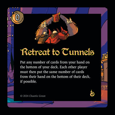Retreat to Tunnels [Base Set]