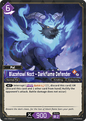 Blazehowl Noct – Darkflame Defender (ETD02-017)