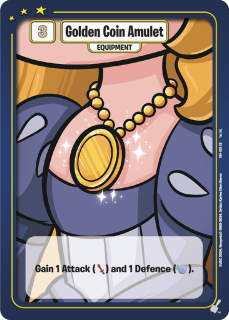 Golden Coin Amulet [Fire Uni Starter Deck]