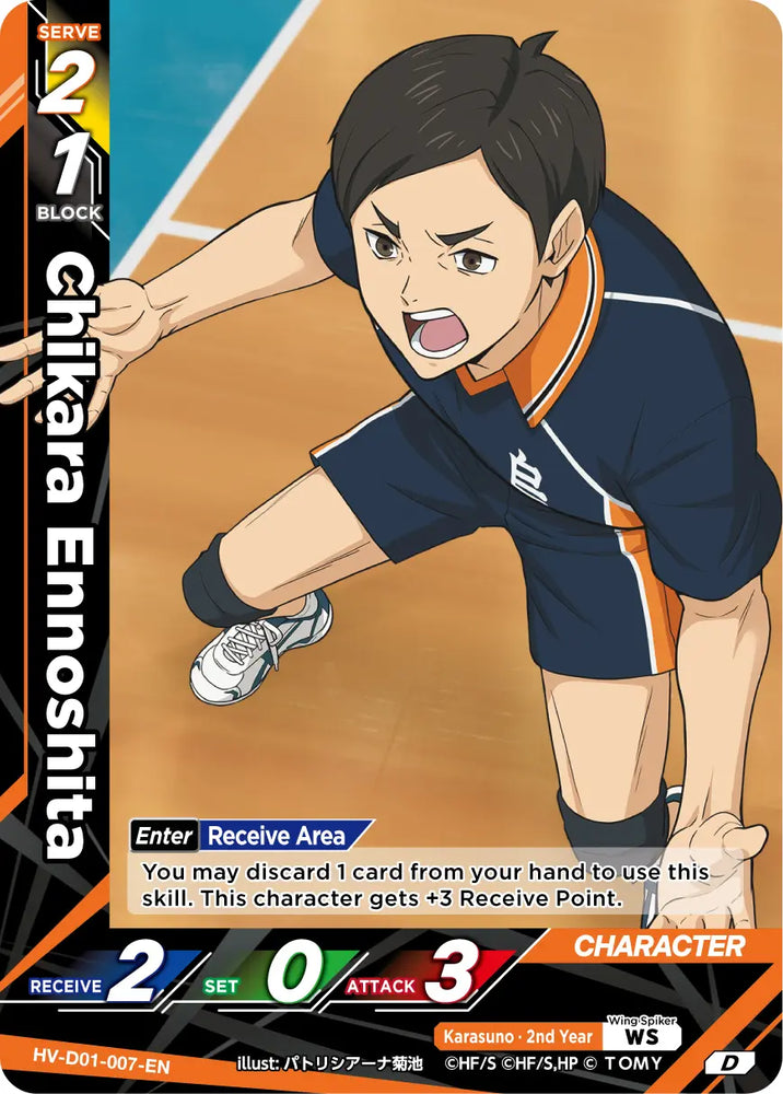 Chikara Ennoshita (HV-D01-007-D) [Starter Deck - Karasuno High School]