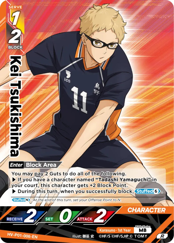Kei Tsukishima (HV-P01-008-R) [The Decisive Battle at the Garbage Dump]