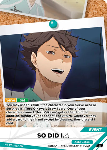 SO DID I.☆ (HV-P01-087-C) [The Decisive Battle at the Garbage Dump]