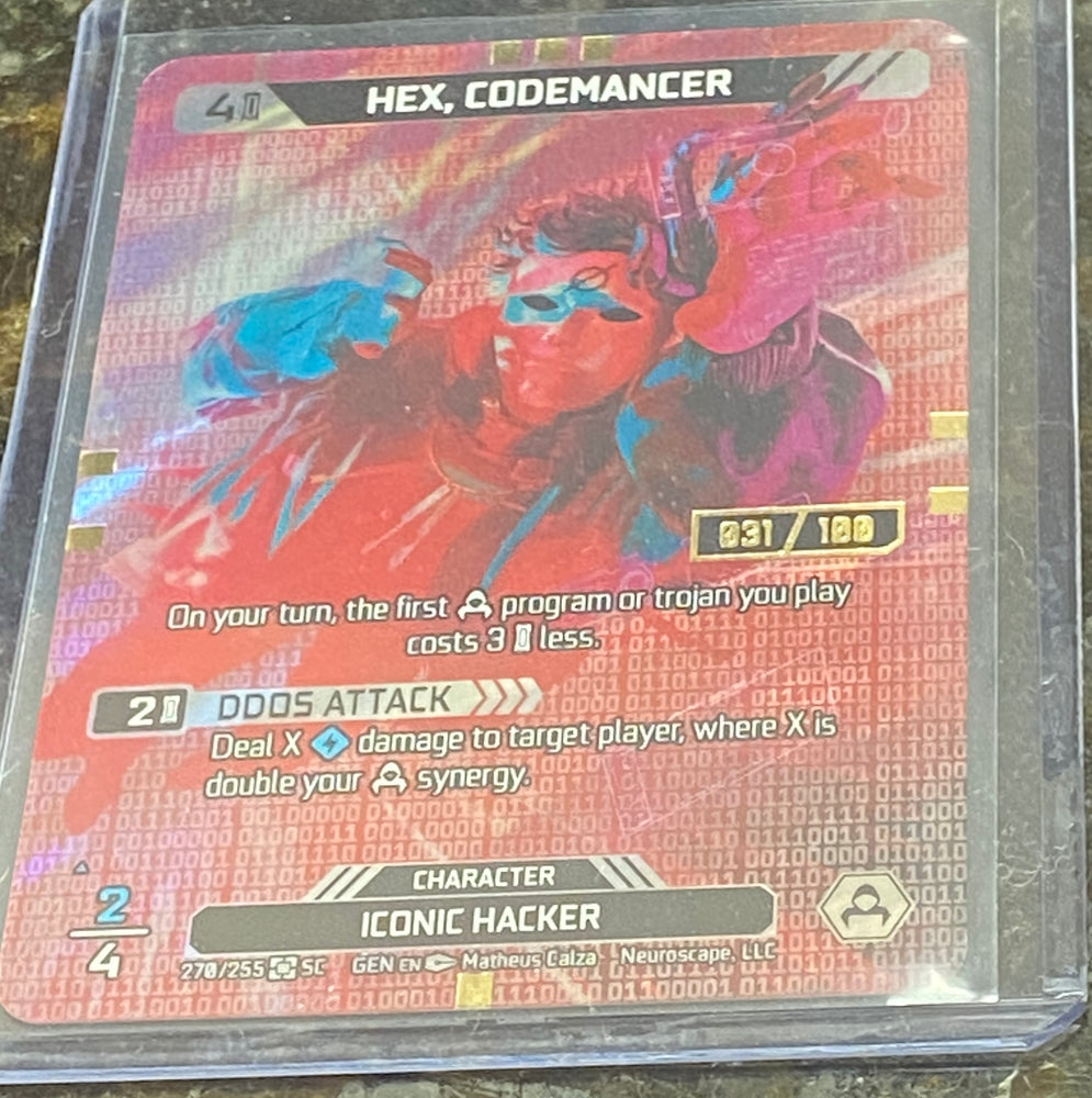 Hex, Codemancer (Full Art) (Serialized 031/100) (270/255) [Genesis Unlimited]