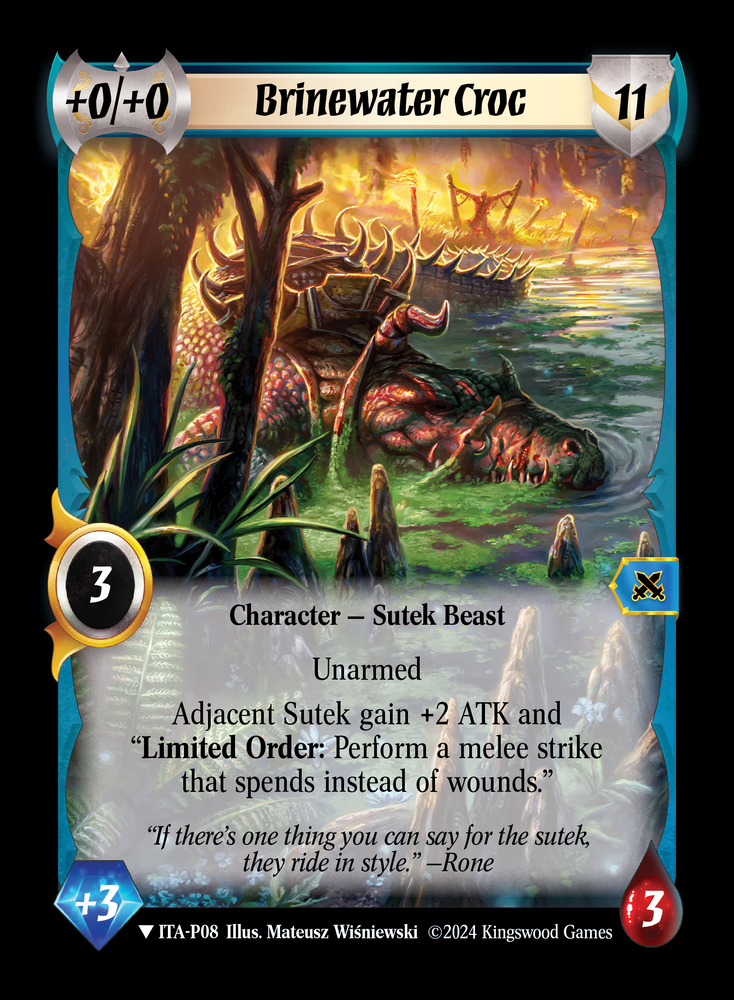 Brinewater Croc (Extended Art) [Into the Accordlands]