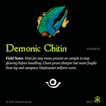 Demonic Chitin (M157) [Marvorren Expansion]