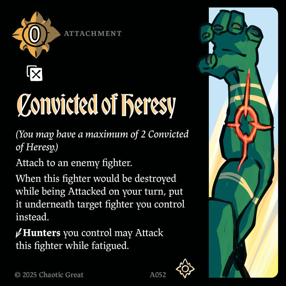 Convicted of Heresy (A052) [Auroxi Expansion]