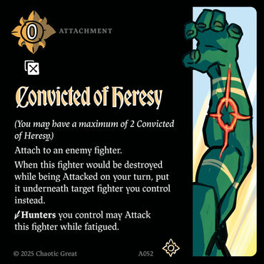 Convicted of Heresy (A052) [Auroxi Expansion]