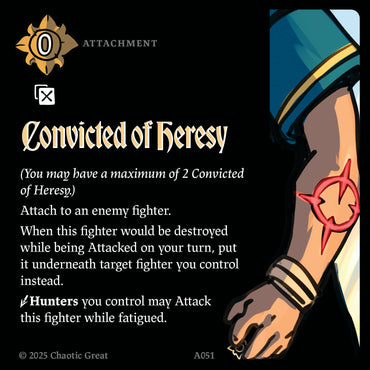 Convicted of Heresy (A051) [Auroxi Expansion]