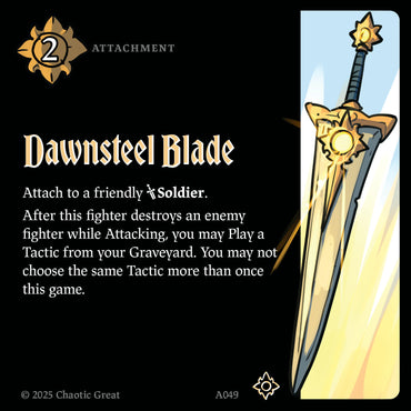 Dawnsteel Blade (A049) [Auroxi Expansion]