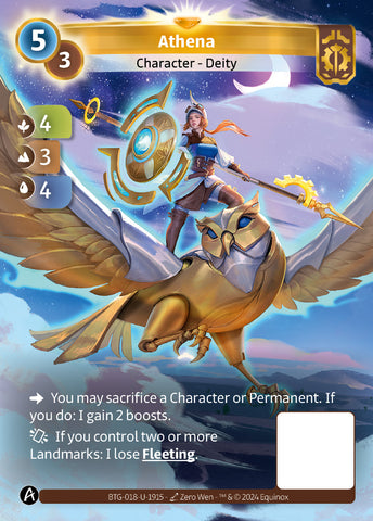 Athena (BTG-018-U-1915) (DIGITAL) (KS ALT ART) (UNIQUE) (FOIL)