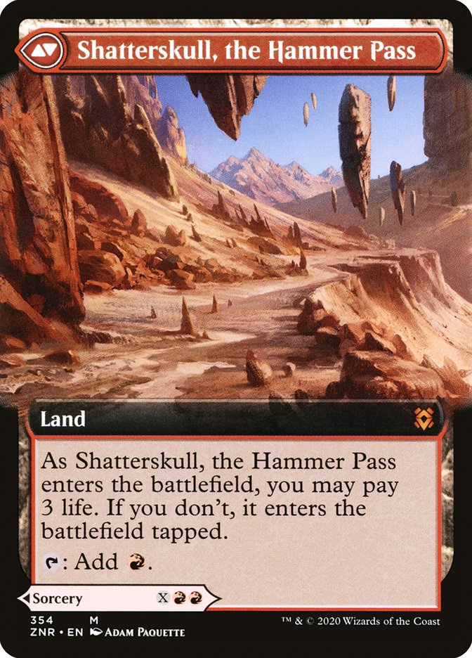 Shatterskull Smashing // Shatterskull, the Hammer Pass (Extended Art) [Zendikar Rising]