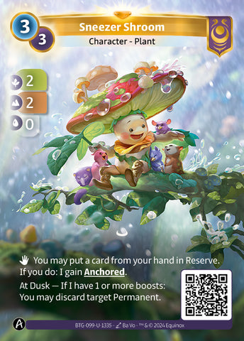 Sneezer Shroom (BTG-099-U-1335) (PHYSICAL) (KS ALT ART) (UNIQUE) (FOIL)