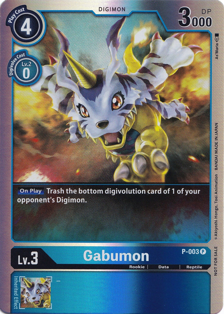 Gabumon [P-003] (Rainbow Foil) [Promotional Cards]