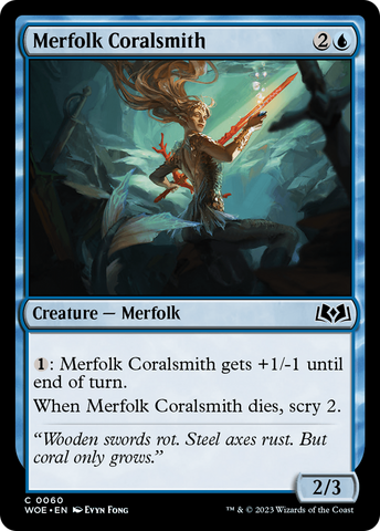 Merfolk Coralsmith [Wilds of Eldraine]