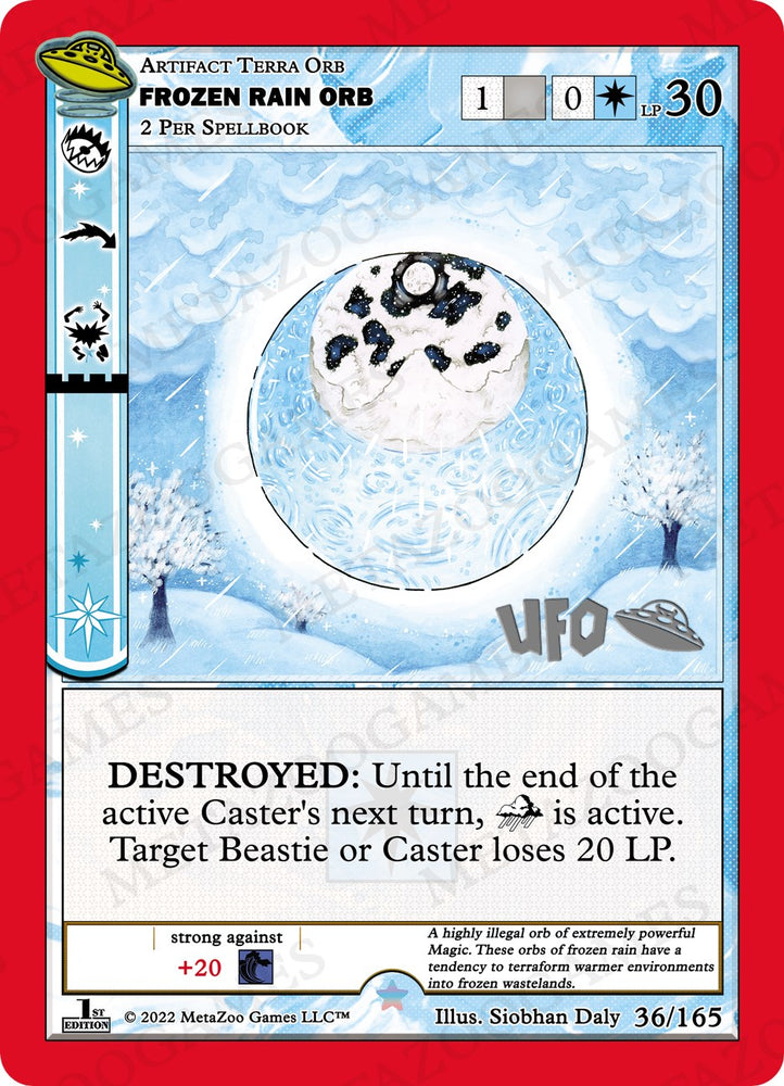 Frozen Rain Orb [Cryptid Nation: UFO First Edition Spoiler Pack]