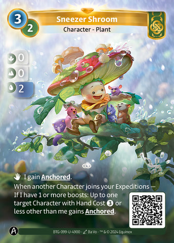 Sneezer Shroom (BTG-099-U-4900) (PHYSICAL) (KS ALT ART) (UNIQUE) (FOIL)