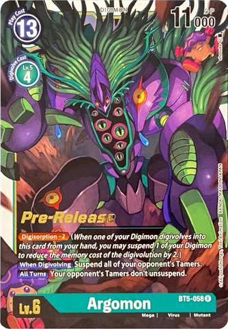 Argomon [BT5-058] [Battle of Omni Pre-Release Promos]