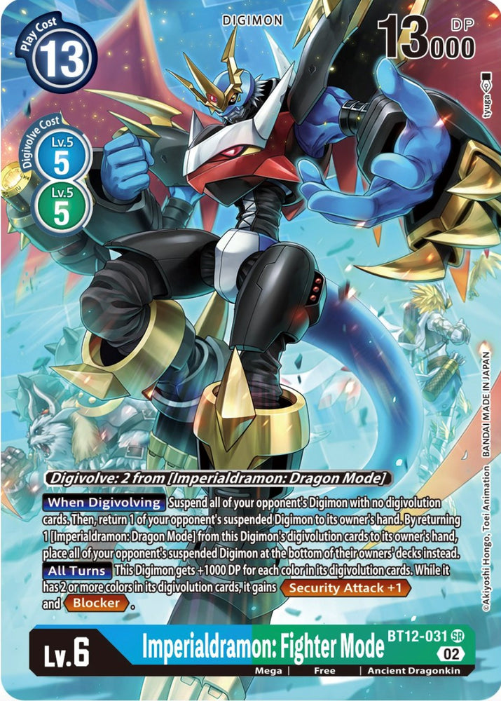 Imperialdramon: Fighter Mode [BT12-031] (Alternate Art) [Across Time]