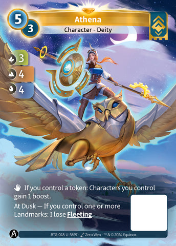 Athena (BTG-018-U-3697) (DIGITAL) (KS ALT ART) (UNIQUE) (FOIL)