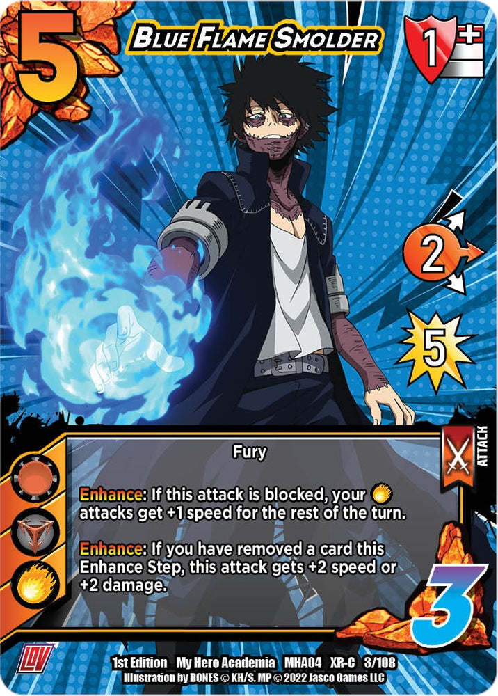 Blue Flame Smolder (XR) [League of Villains]