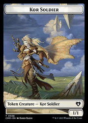 Elemental (0024) // Kor Soldier Double-Sided Token [Commander Masters Tokens]