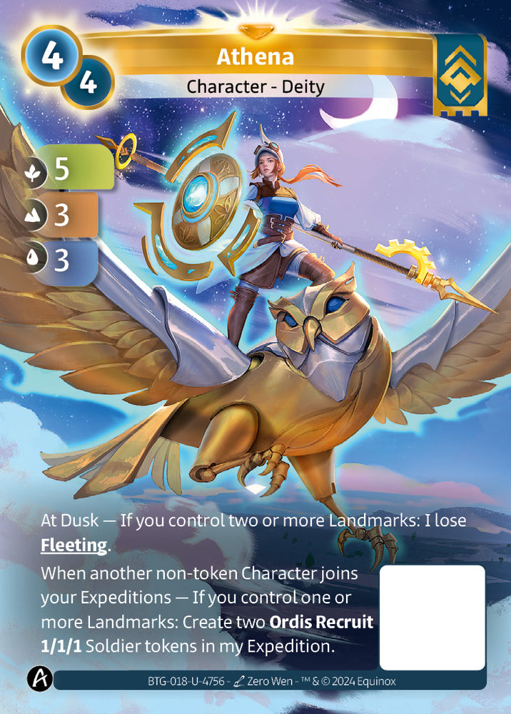 Athena (BTG-018-U-4756) (DIGITAL) (KS ALT ART) (UNIQUE) (FOIL)