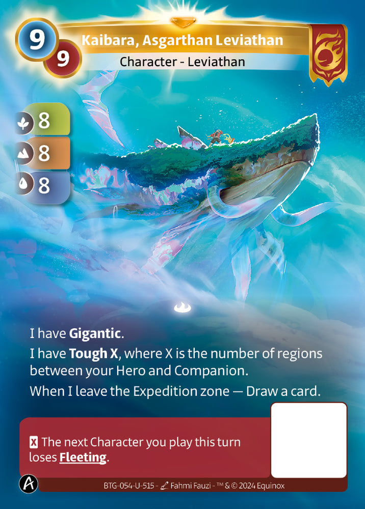 Kaibara, Asgarthan Leviathan (BTG-054-U-515) (PHYSICAL) (UNIQUE)