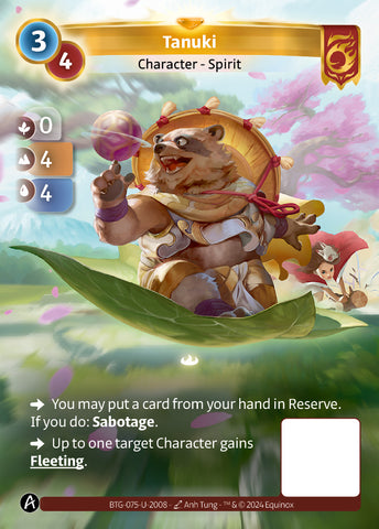 Tanuki (BTG-075-U-2008) (DIGITAL) (KS ALT ART) (UNIQUE) (FOIL)